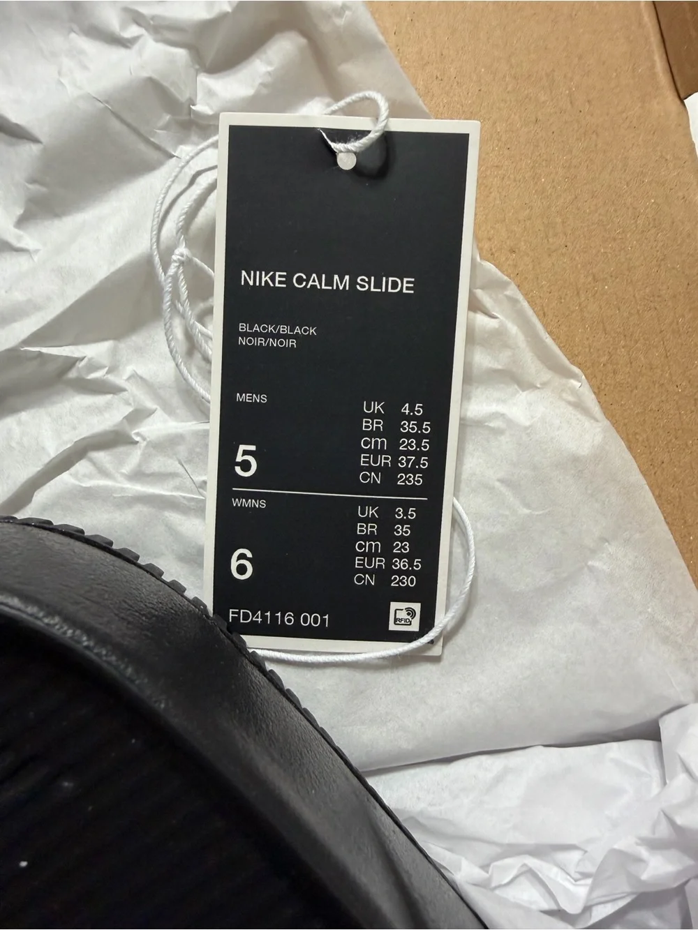 🖤 Nike Calm Slides – Black/Black – Brand New in Box